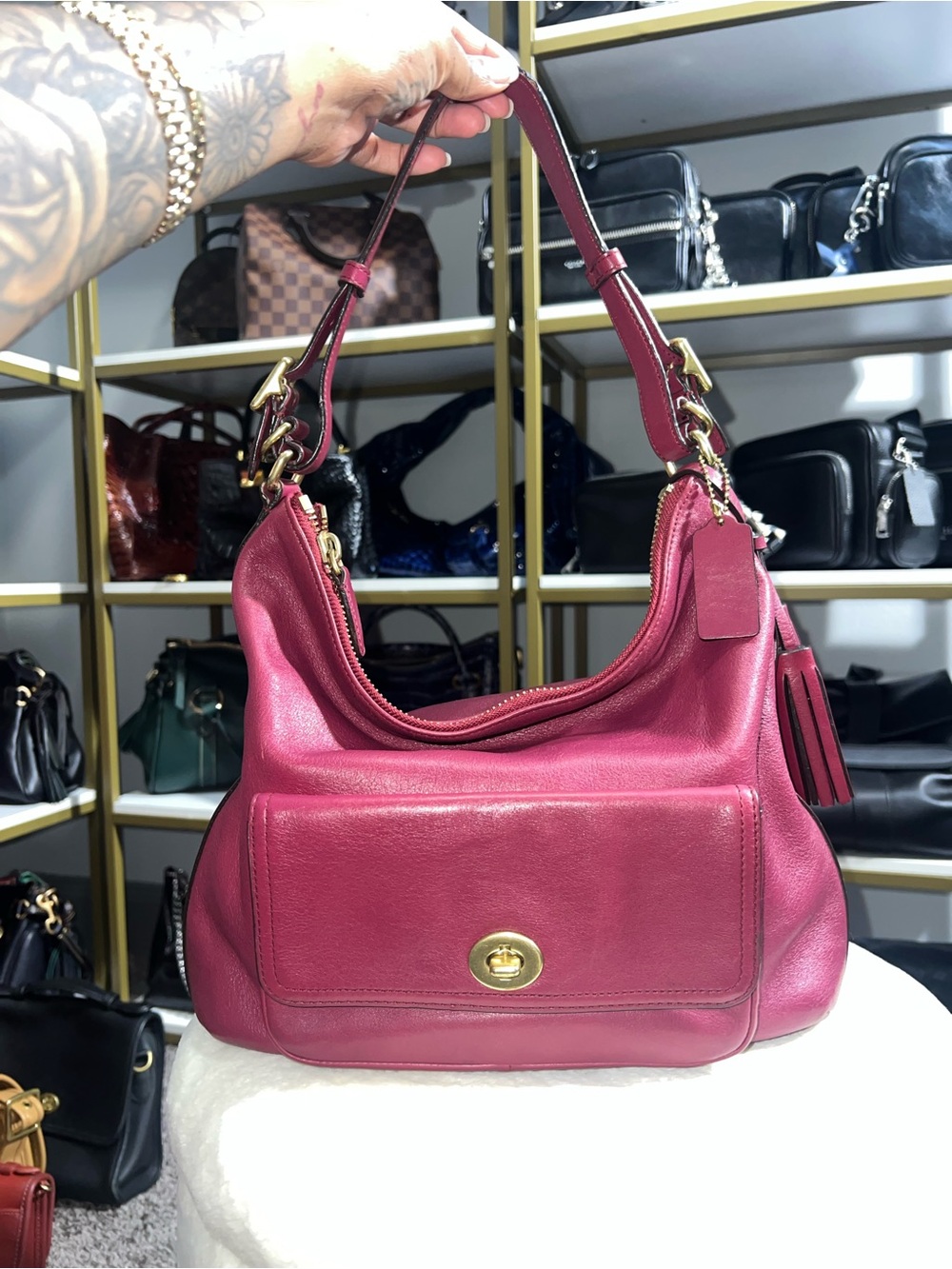 Coach Courtney Pink Shoulder Bag 22381